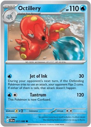 Octillery 017- ME04 Chaos Rising Reverse Holofoil
