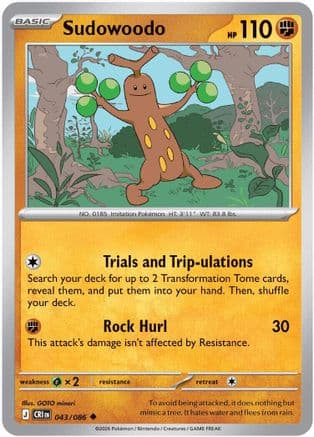 Sudowoodo 043- ME04 Chaos Rising