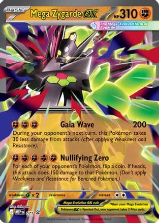 Mega Zygarde ex 071- ME Mega Evolution Promo Holofoil