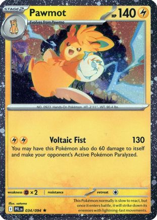 Pawmot (Cosmos Holo) 034/094 - Blister Exclusives Holofoil