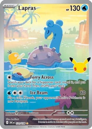 Lapras 131- ME 30th Celebration Holofoil