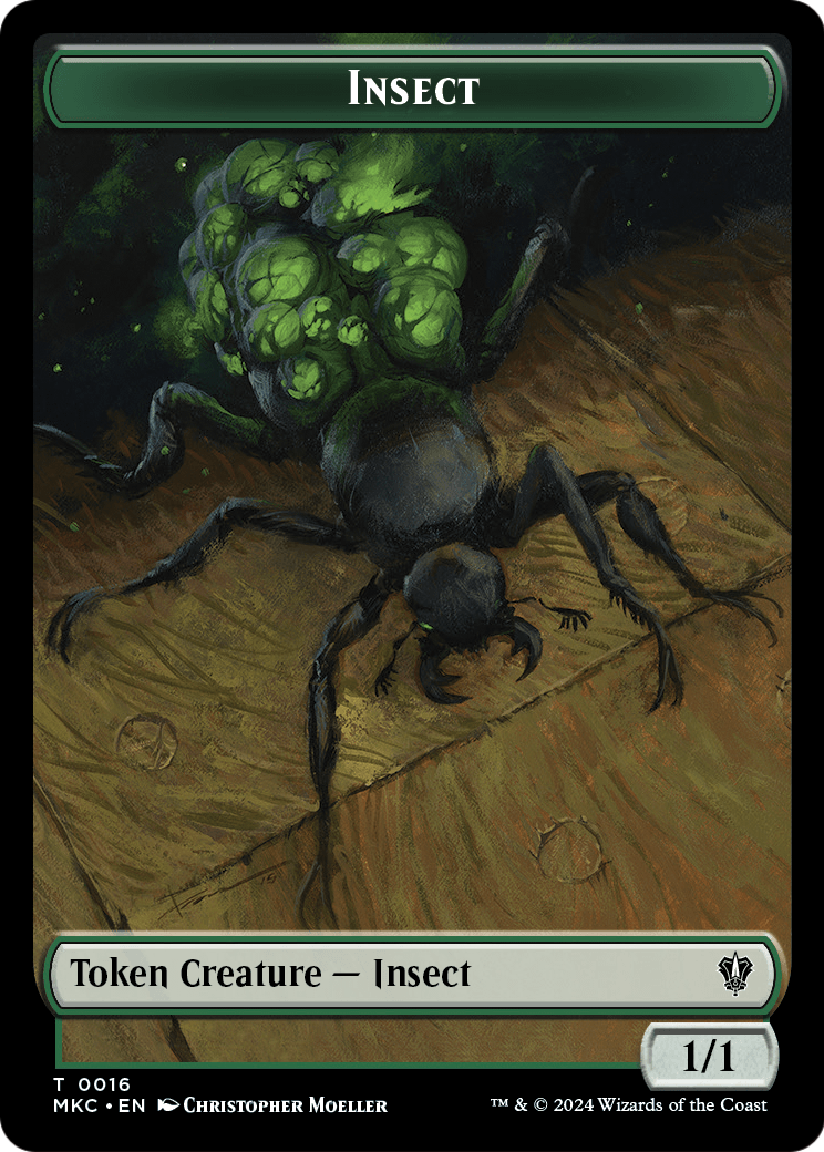 Insect (TMKC-016) - Murders at Karlov Manor Commander Tokens