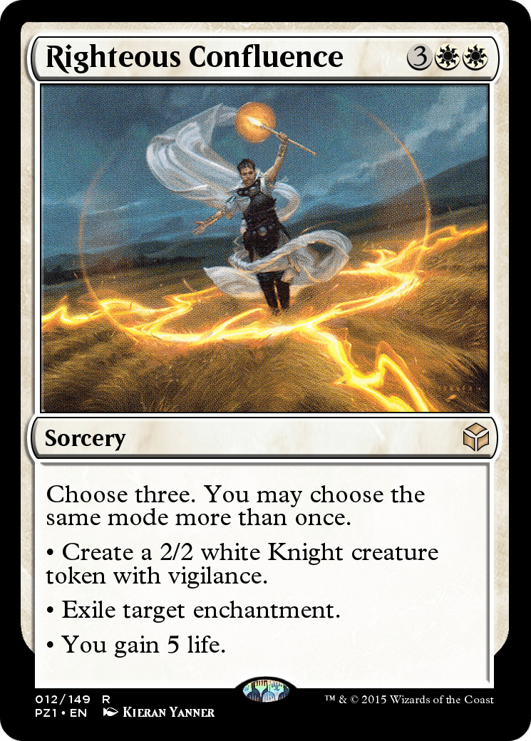 Righteous Confluence (PZ1-012) - Legendary Cube Prize Pack