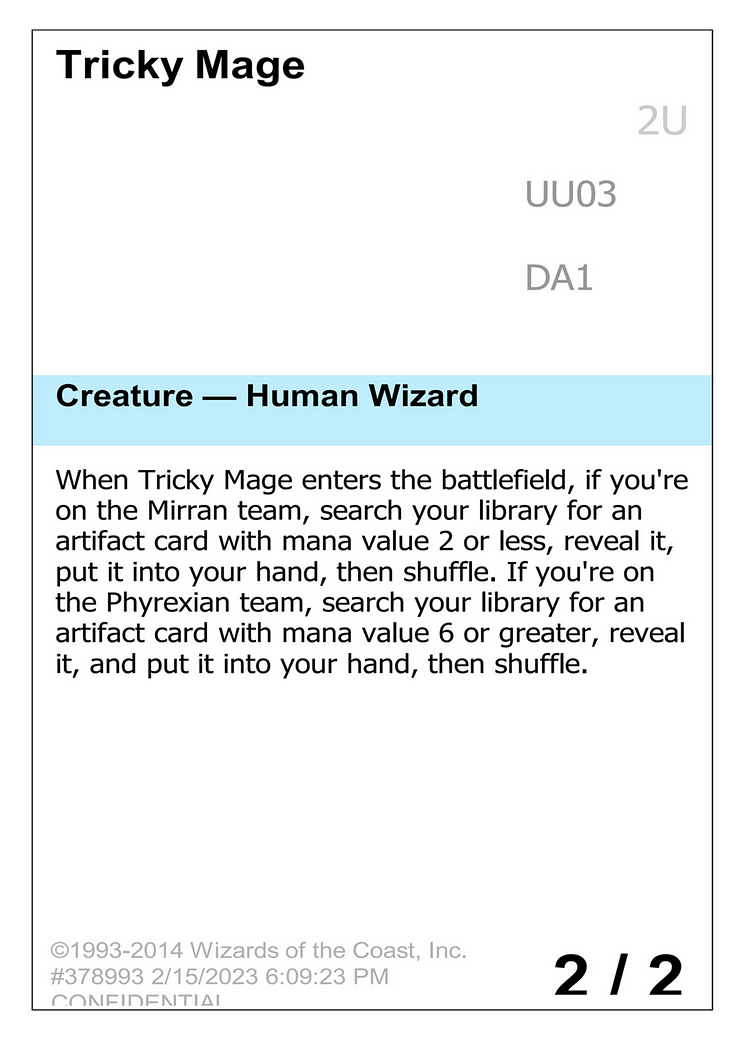 Tricky Mage (DA1-UU03) - Unknown Event