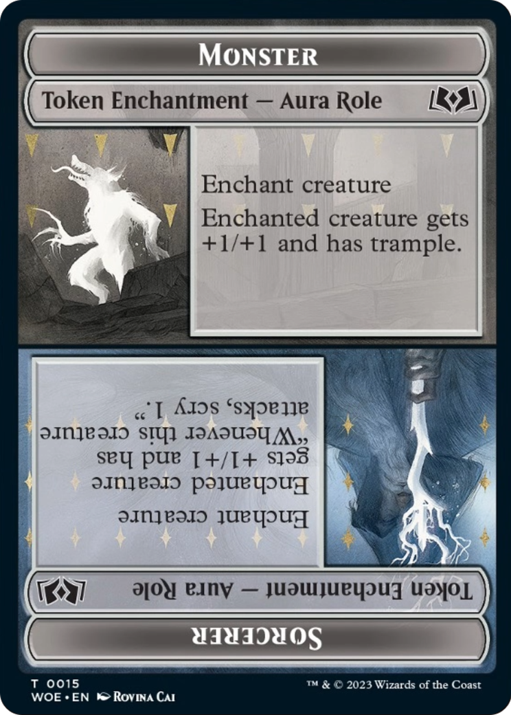 Monster // Sorcerer (TWOE-015) - Wilds of Eldraine Tokens Foil