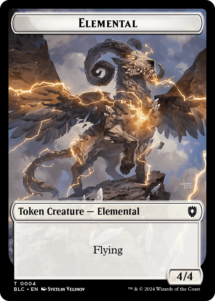Elemental (TBLC-004) - Bloomburrow Commander Tokens Foil