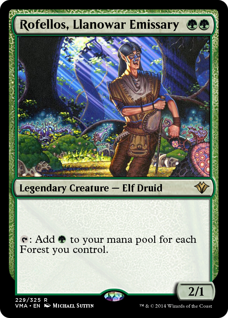 Rofellos, Llanowar Emissary (VMA-229) - Vintage Masters Foil