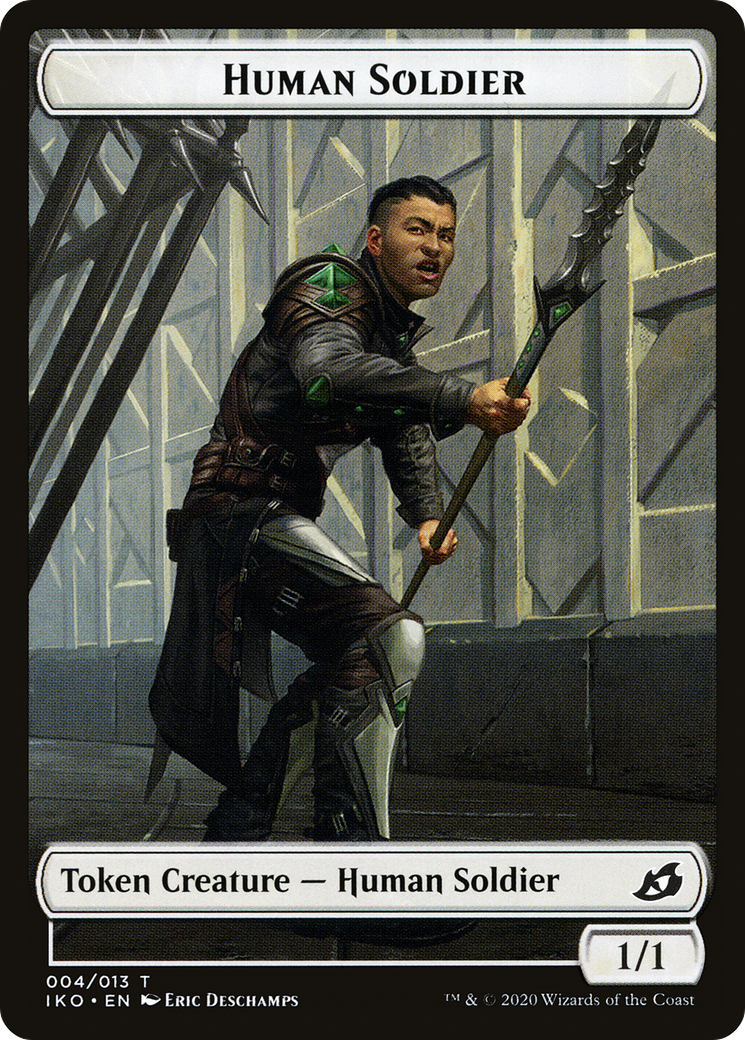 Human Soldier (TIKO-004) - Ikoria: Lair of Behemoths Tokens Foil