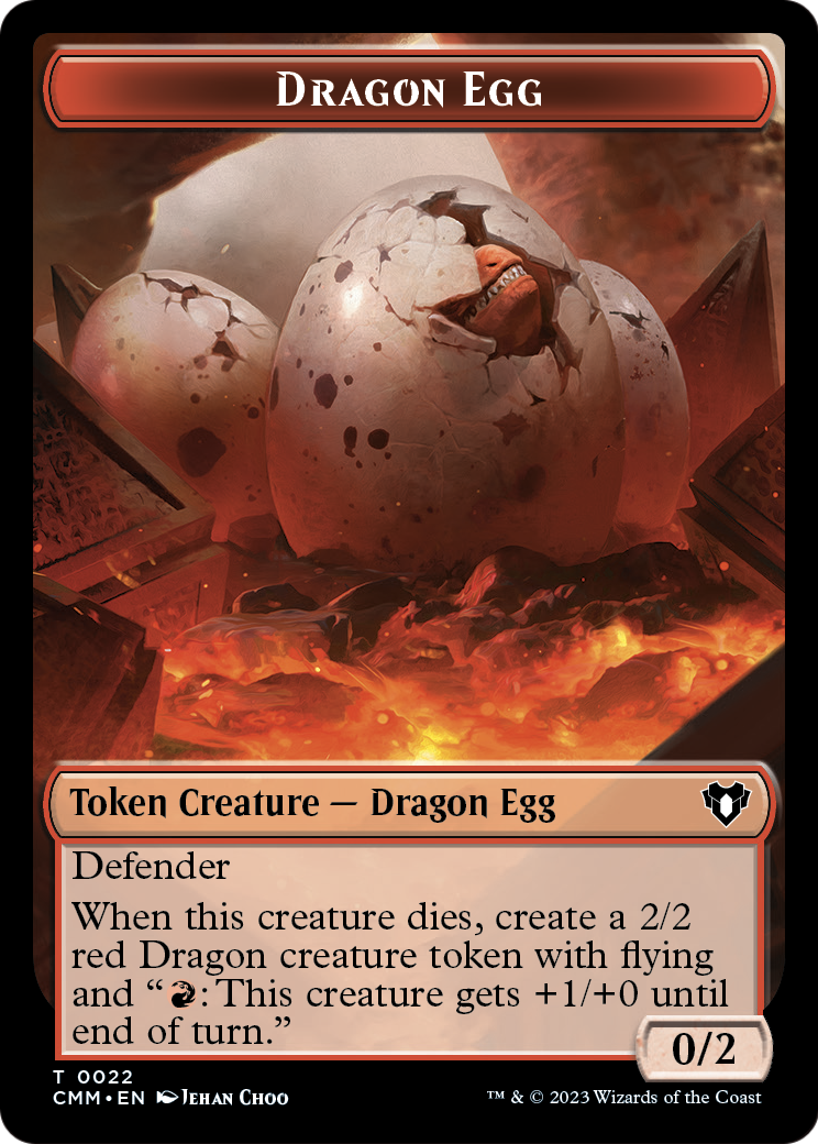 Dragon Egg (TCMM-022) - Commander Masters Tokens Foil