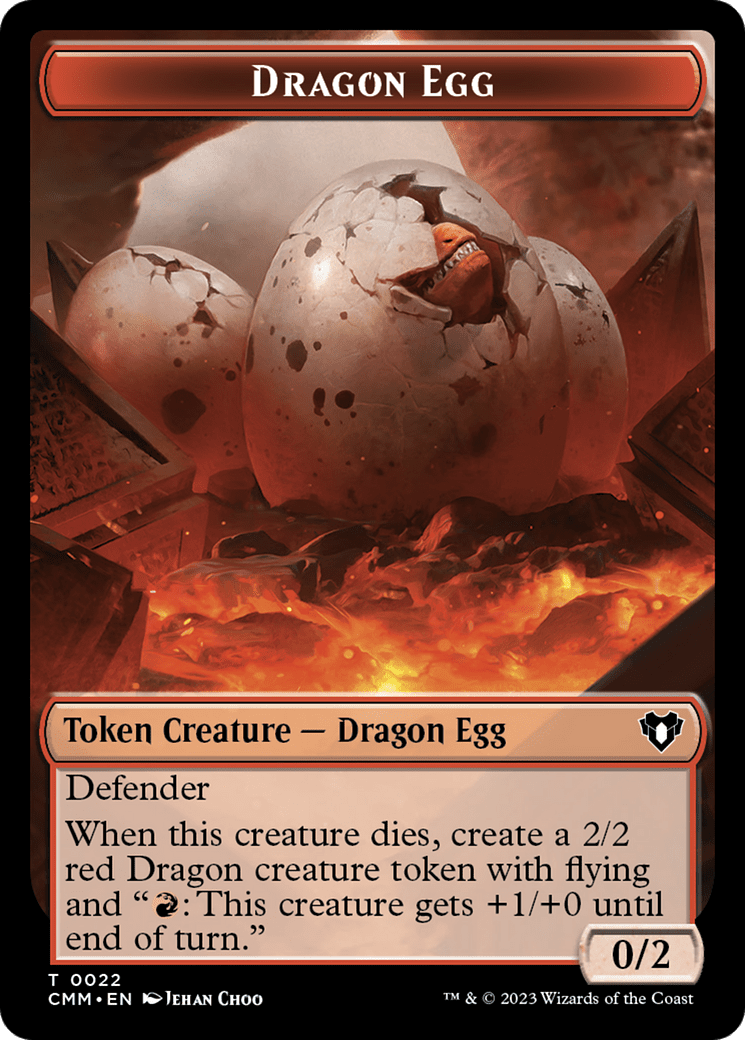 Dragon Egg (TCMM-022) - Commander Masters Tokens