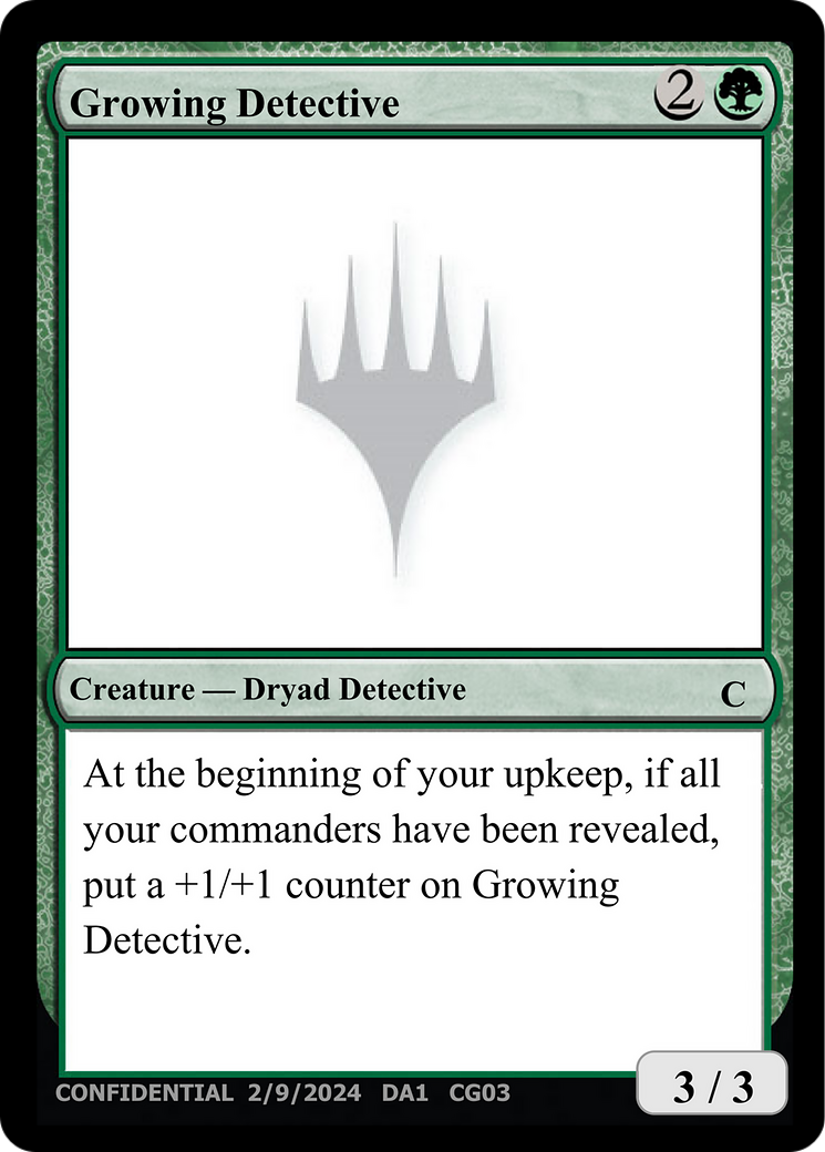 Growing Detective (DA1-CG03B) - Unknown Event