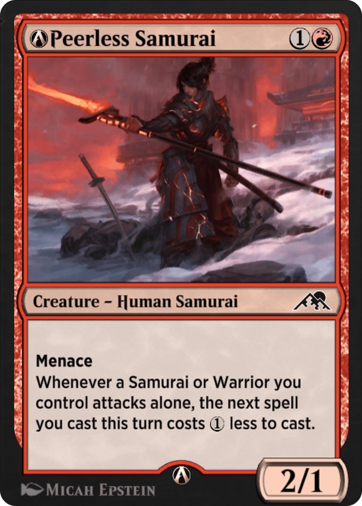 A-Peerless Samurai (NEO-A-156) - Kamigawa: Neon Dynasty