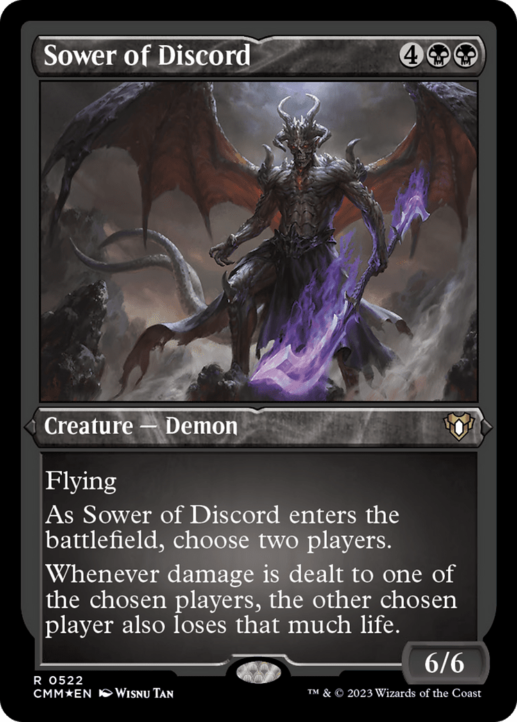 Sower of Discord (CMM-522) - Commander Masters Etched Foil