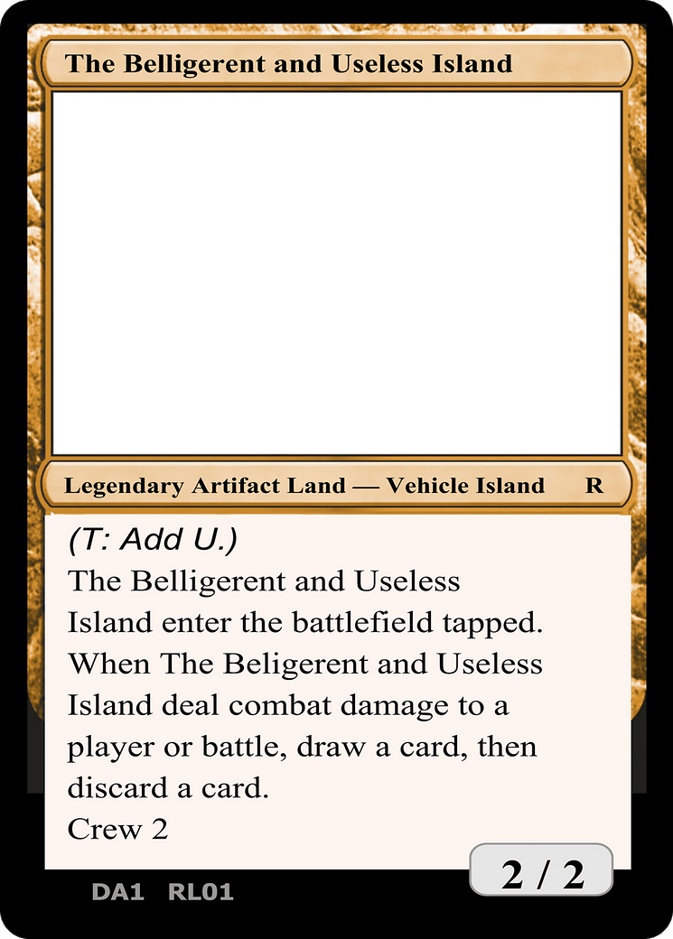 The Belligerent and Useless Island (DA1-RL01A) - Unknown Event
