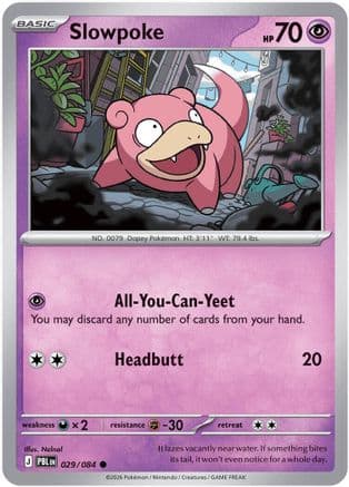 Slowpoke 029- ME05 Pitch Black Reverse Holofoil