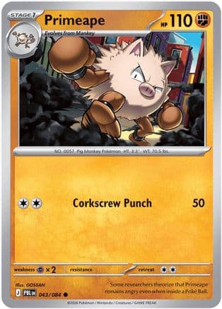 Primeape 043- ME05 Pitch Black