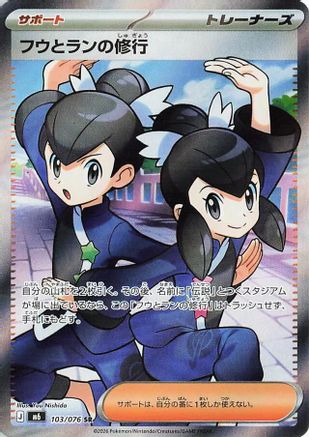 Tate & Liza's Training - 103/076 (103/076) (Japanese) - M6 Storm Emeralda Holofoil