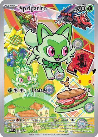 Sprigatito 061- First Partner Collection 2026 Holofoil
