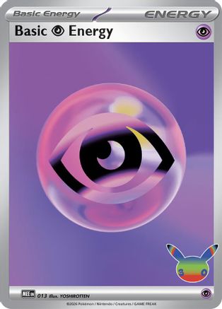 Basic Psychic Energy (30th Celebration) 013- MEE Mega Evolution Energies Holofoil