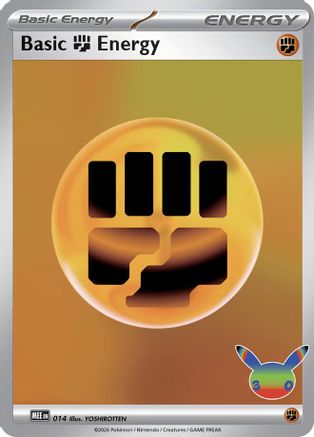 Basic Fighting Energy (30th Celebration) 014- MEE Mega Evolution Energies Holofoil