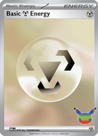 Basic Metal Energy (30th Celebration) 016- MEE Mega Evolution Energies Holofoil