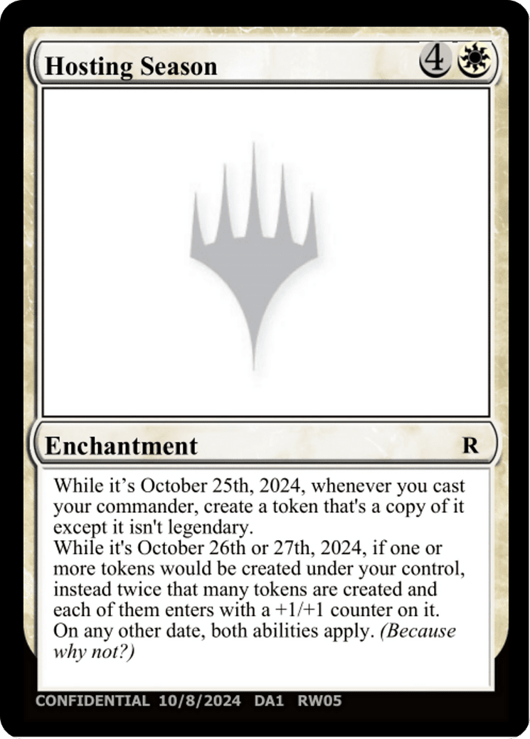 Hosting Season (DA1-RW05E) - Unknown Event