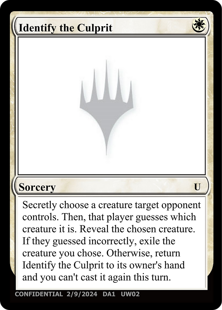 Identify the Culprit (DA1-UW02C) - Unknown Event