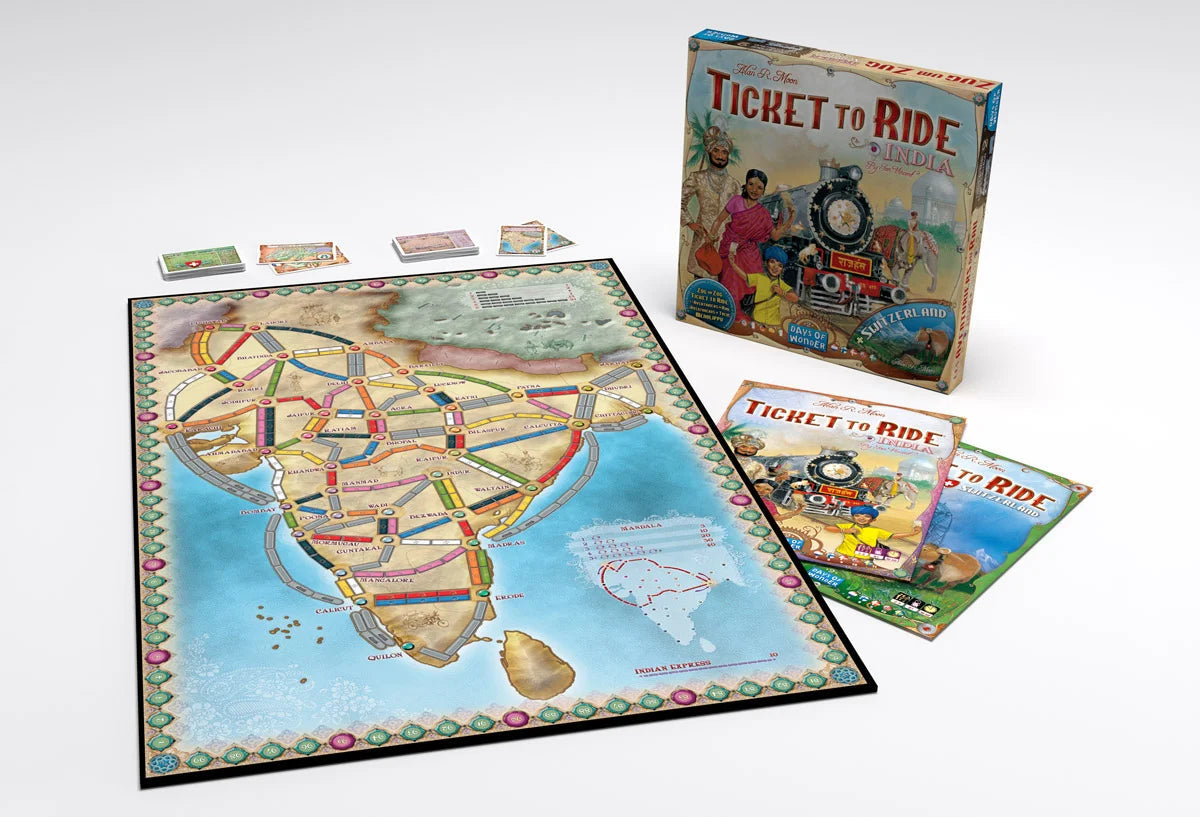 Ticket To Ride | Map Collection | Volume 2: India + Switzerland