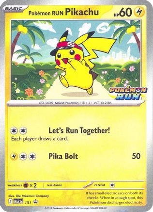 Pokemon Run Pikachu 131- Southeast Asia Exclusives