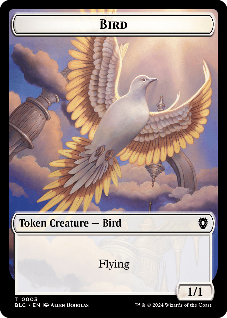 Bird (TBLC-003) - Bloomburrow Commander Tokens