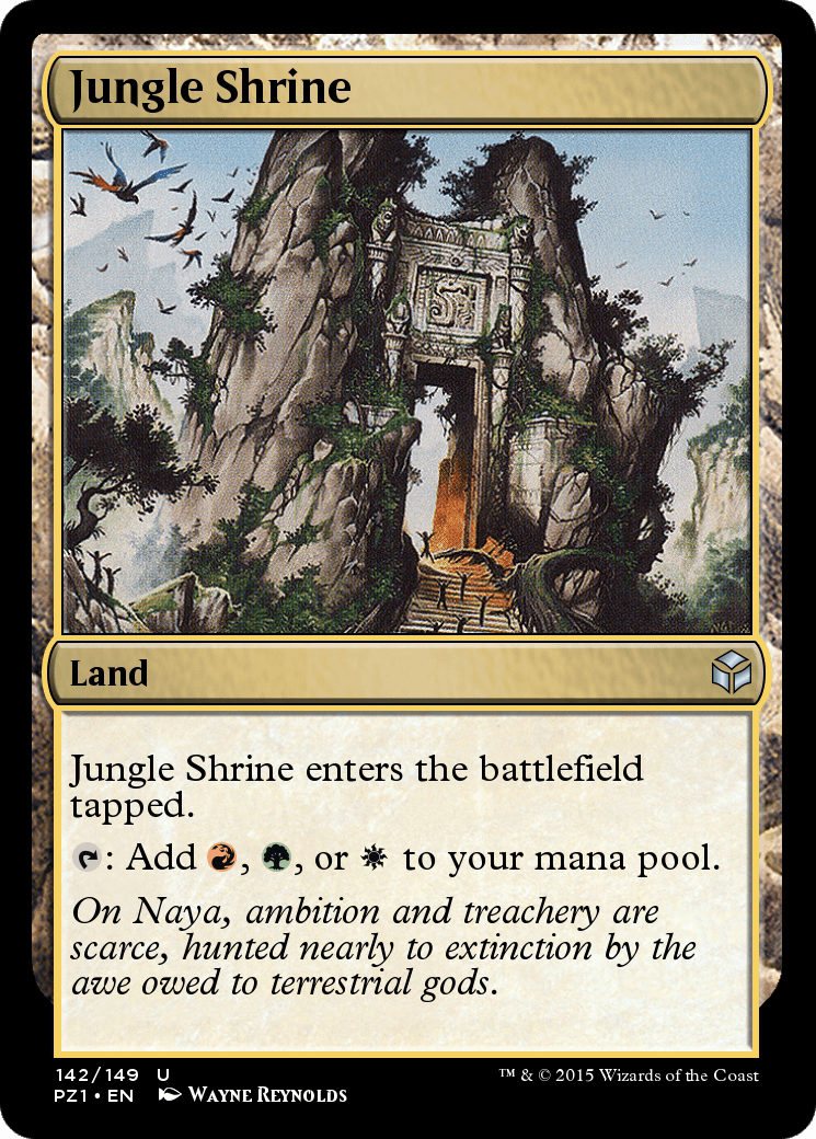 Jungle Shrine (PZ1-142) - Legendary Cube Prize Pack Foil