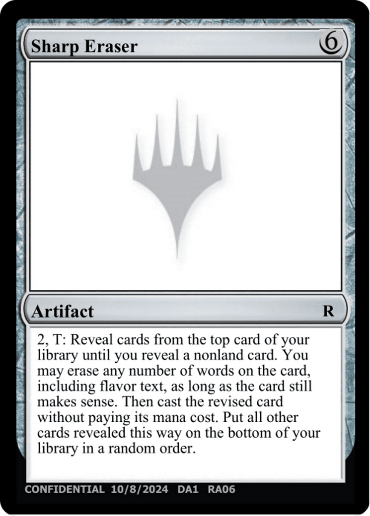 Sharp Eraser (DA1-RA06D) - Unknown Event