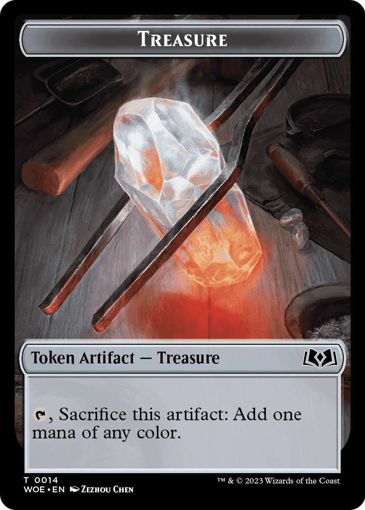 Treasure (TWOE-014) - Wilds of Eldraine Tokens