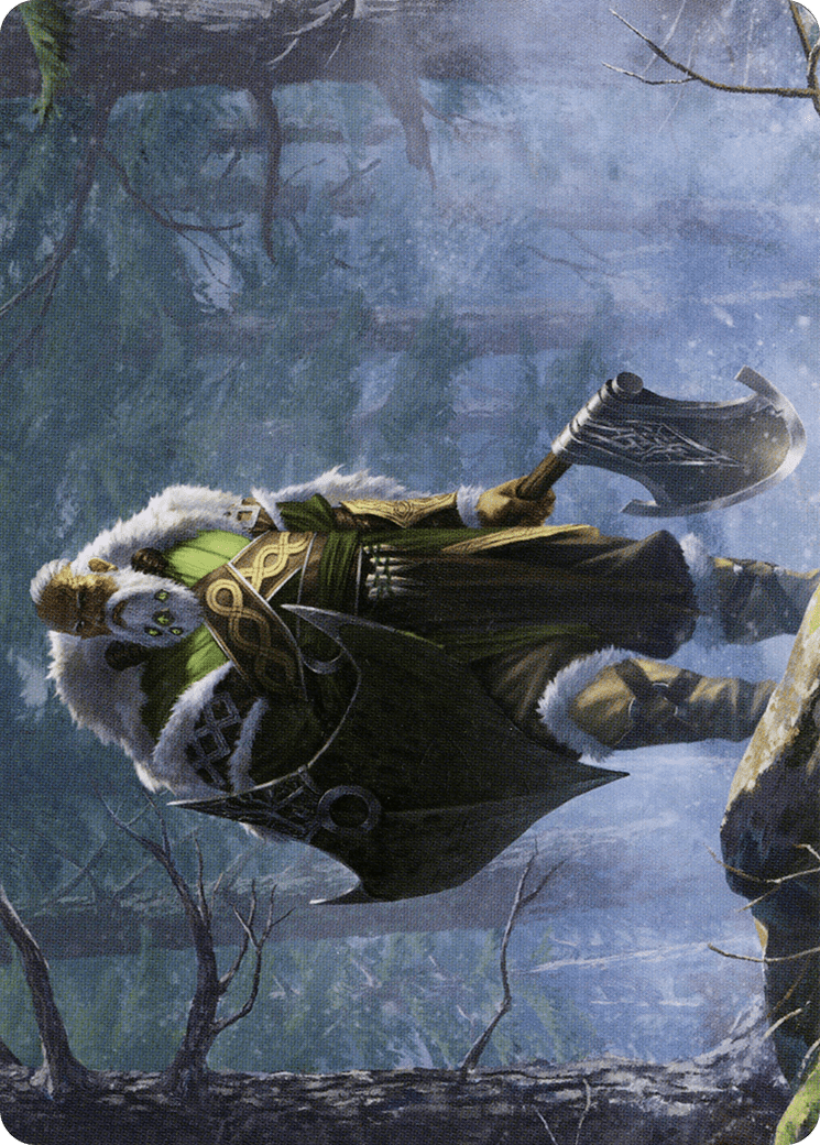 Fynn, the Fangbearer // Fynn, the Fangbearer (AKHM-044) - Kaldheim Art Series (Borderless) Foil