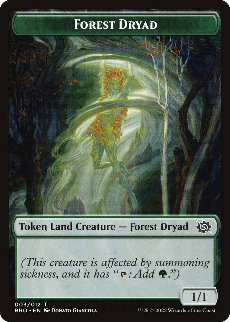 Forest Dryad (TBRO-003) - The Brothers' War Tokens Foil