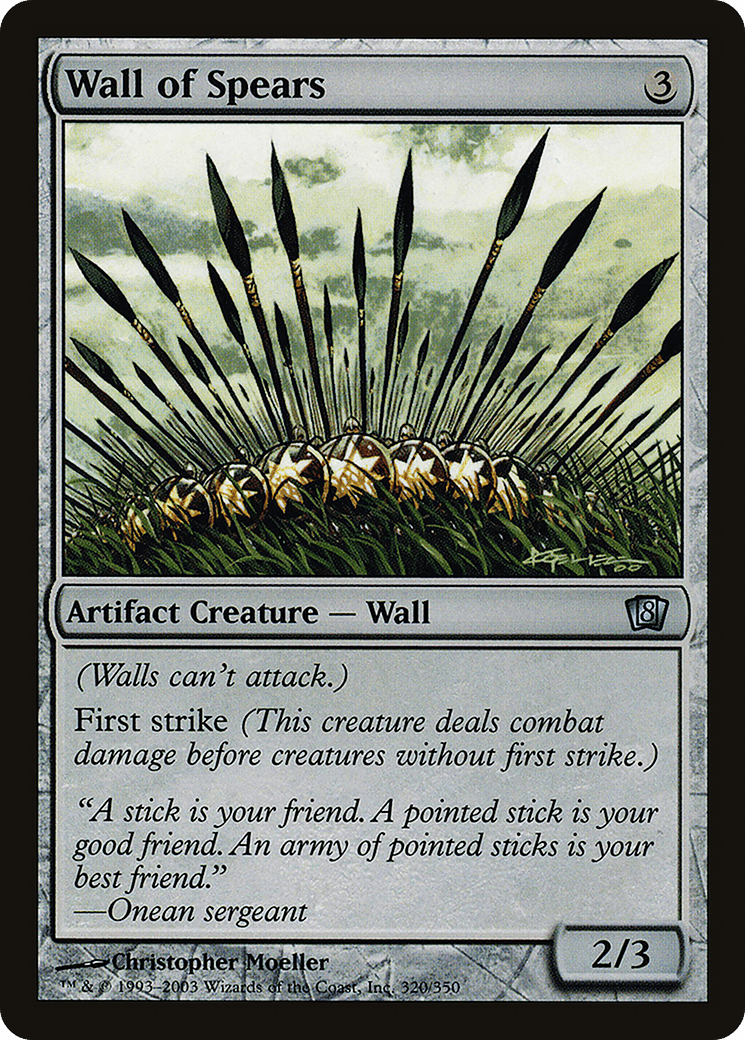 Wall of Spears (8ED-320★) - Eighth Edition Foil