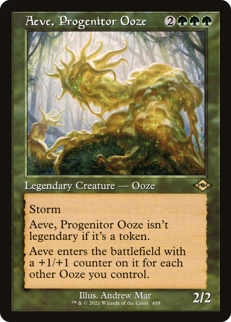 Aeve, Progenitor Ooze (MH2-409) - Modern Horizons 2 Etched Foil