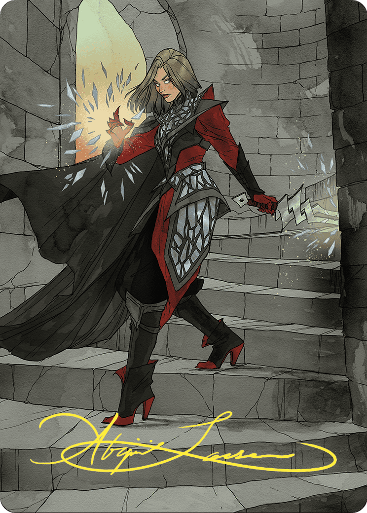 Rowan, Scion of War // Rowan, Scion of War (AWOE-059) - Wilds of Eldraine Art Series (Borderless) Foil