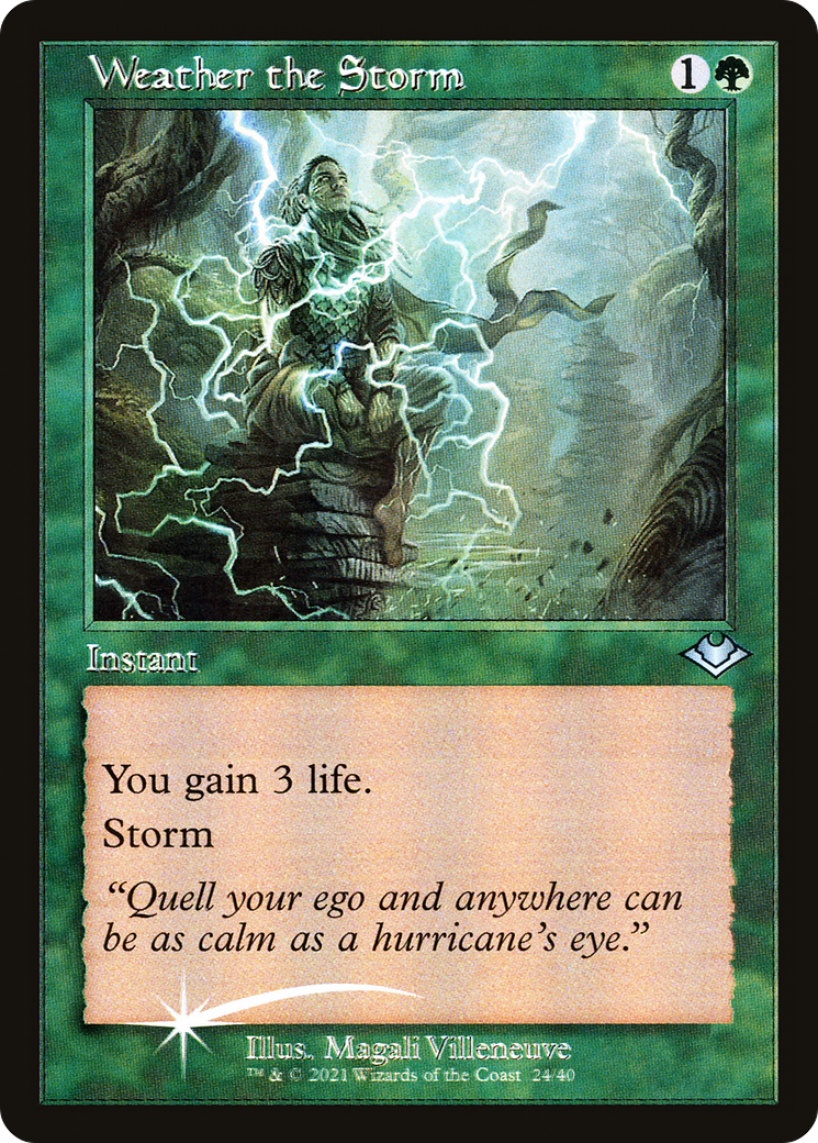 Weather the Storm (H1R-024) - Modern Horizons 1 Timeshifts Etched Foil