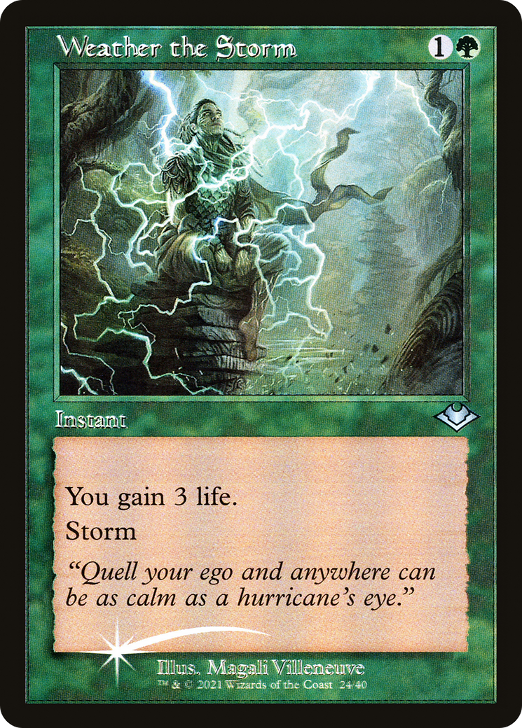 Weather the Storm (H1R-024) - Modern Horizons 1 Timeshifts Etched Foil