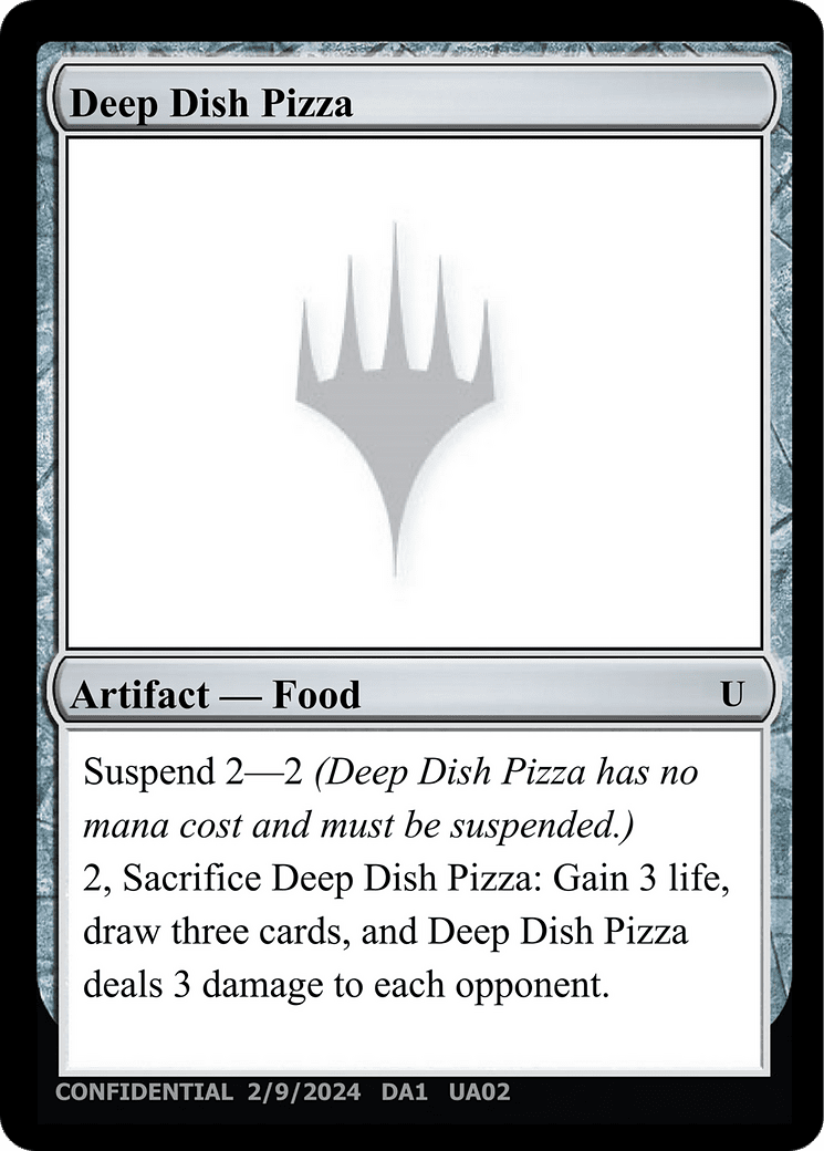 Deep Dish Pizza (DA1-UA02B) - Unknown Event