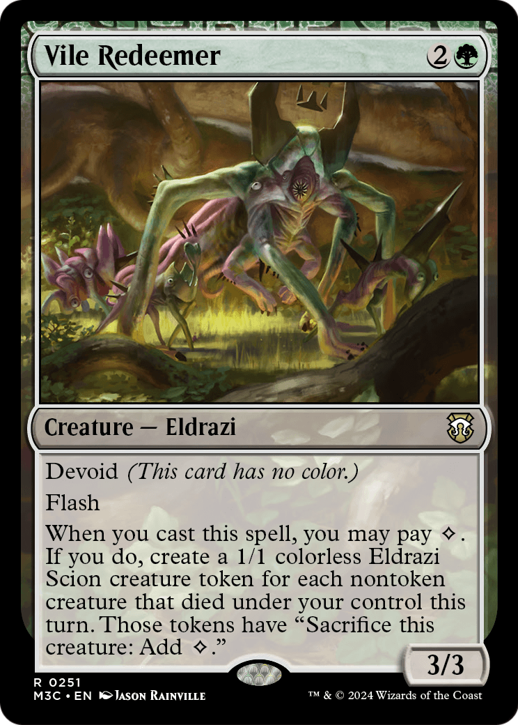 Vile Redeemer (M3C-251) - Modern Horizons 3 Commander: (devoid) Foil