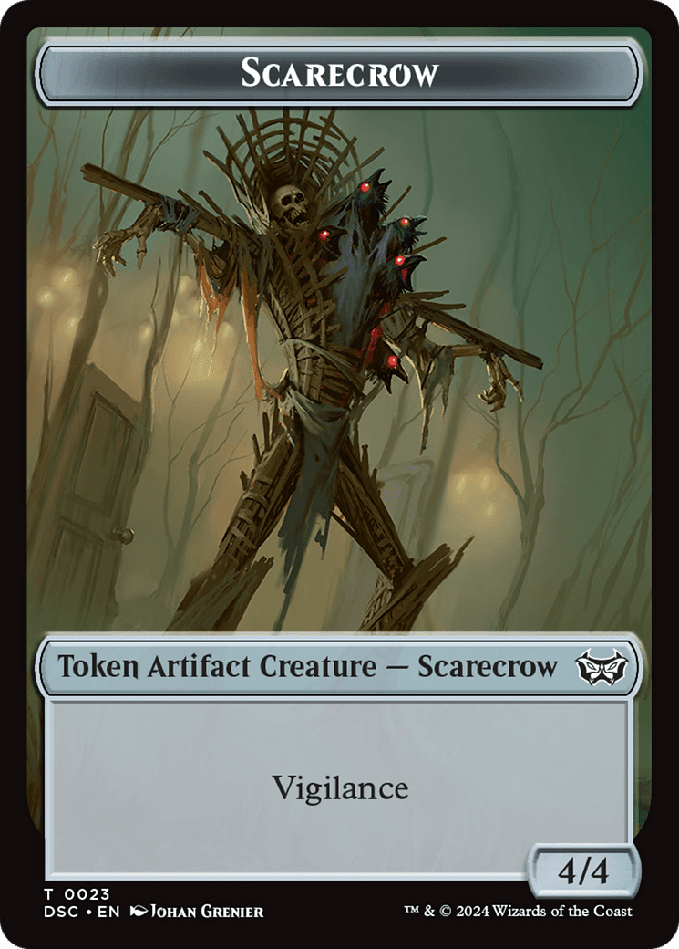 Scarecrow (TDSC-023) - Duskmourn Commander Tokens Foil