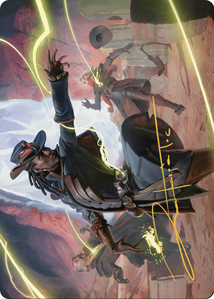 Lilah, Undefeated Slickshot // Lilah, Undefeated Slickshot (AOTJ-026) - Outlaws of Thunder Junction Art Series (Borderless) Foil