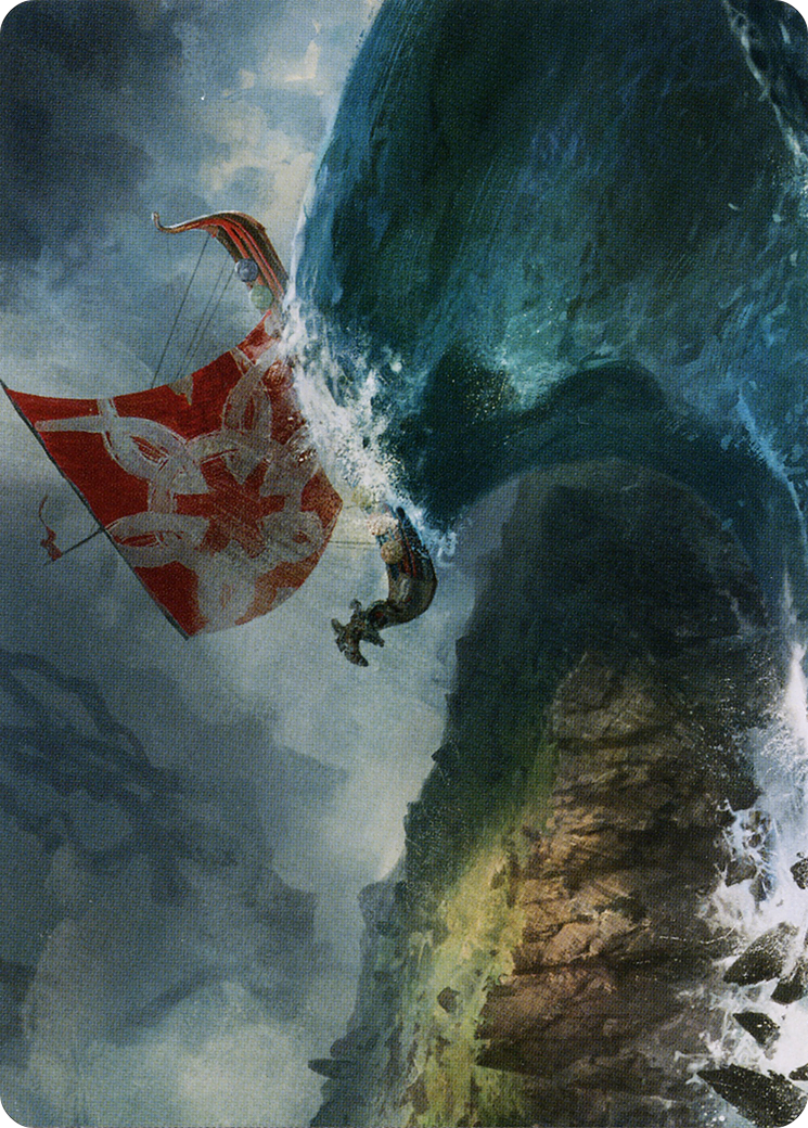 Run Ashore // Run Ashore (AKHM-019) - Kaldheim Art Series (Borderless)
