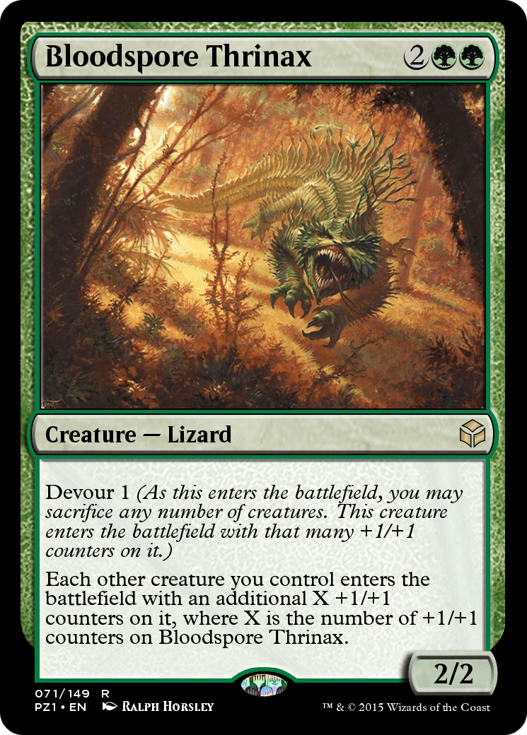 Bloodspore Thrinax (PZ1-071) - Legendary Cube Prize Pack Foil