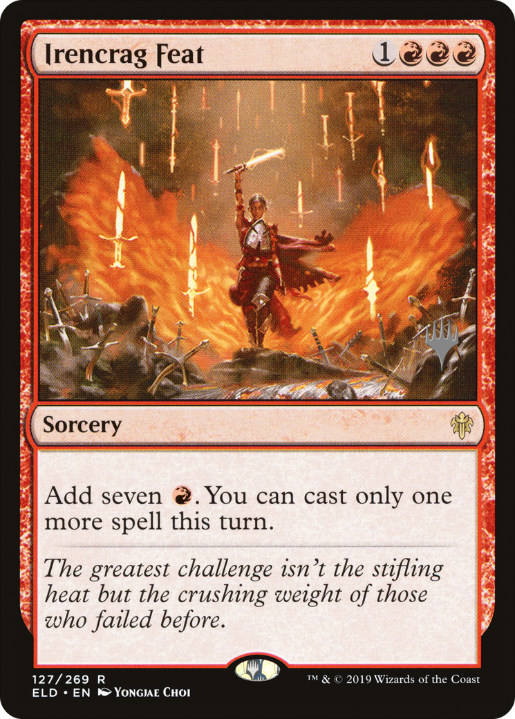 Irencrag Feat (PELD-127P) - Throne of Eldraine Promos Foil
