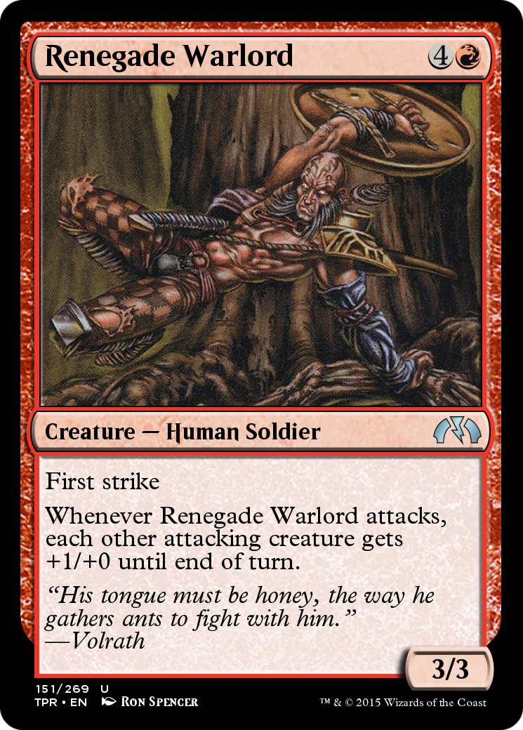 Renegade Warlord (TPR-151) - Tempest Remastered Foil