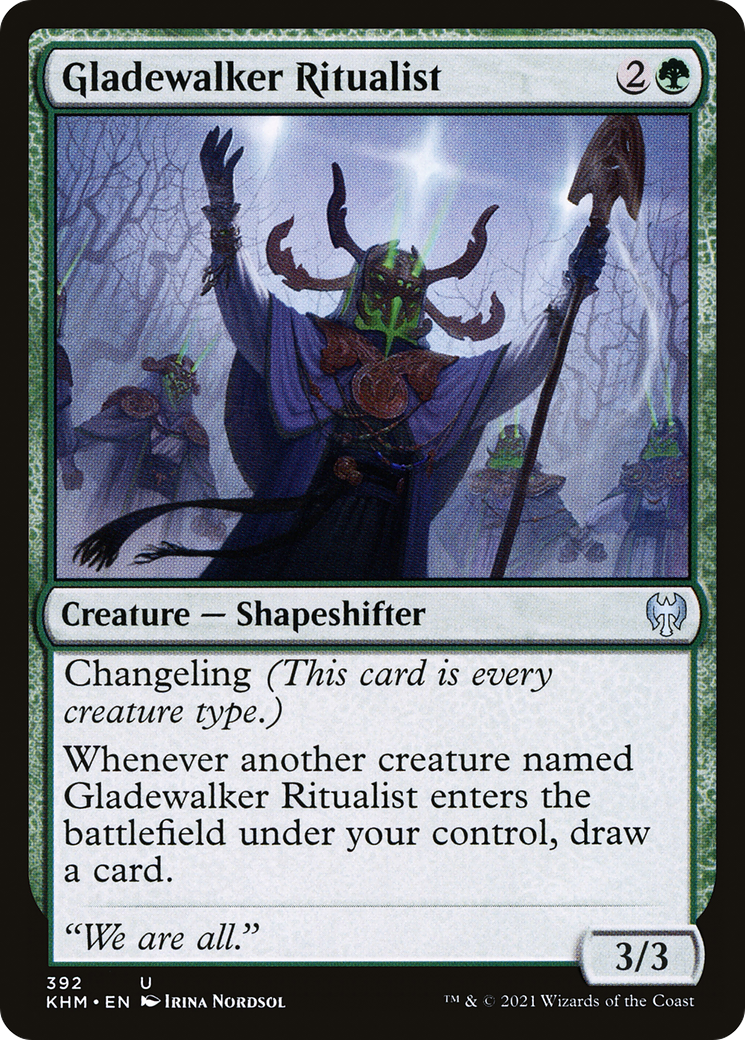 Gladewalker Ritualist (KHM-392) - Kaldheim Foil
