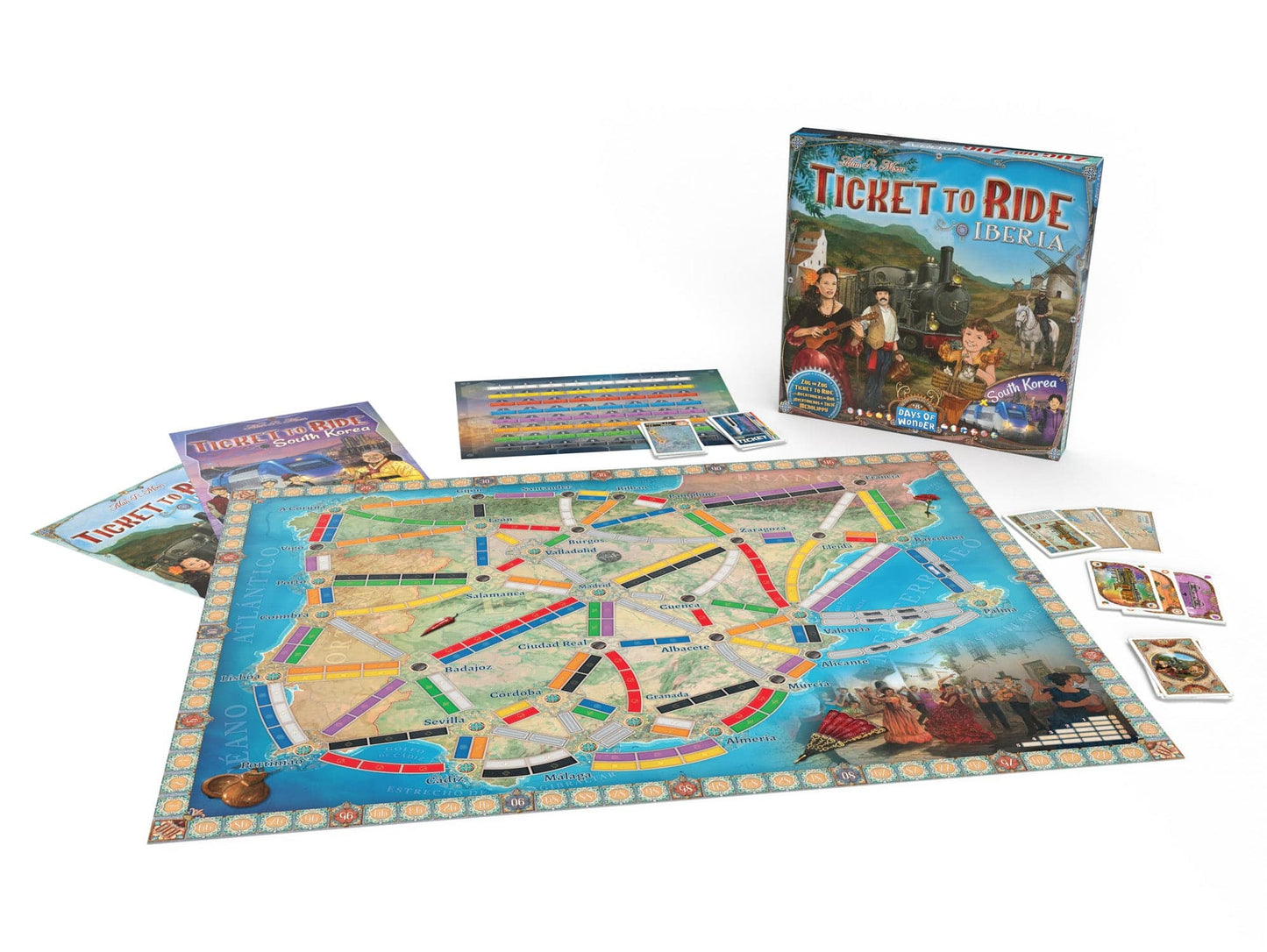 Ticket To Ride | Map Collection | Volume 8: Iberia & South Korea